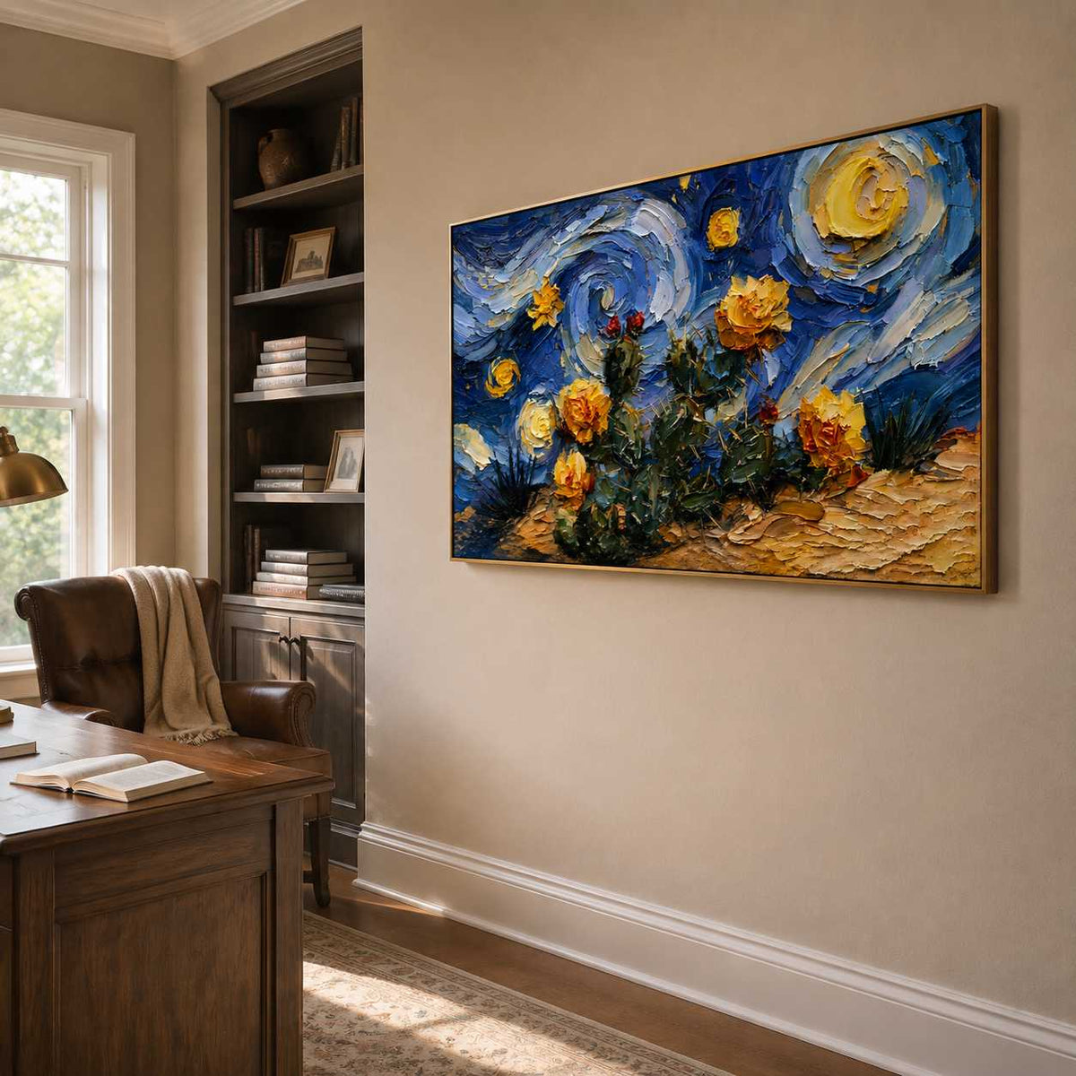 Floral & Botanical Art | Sunflowers Beneath Starlight - View 8