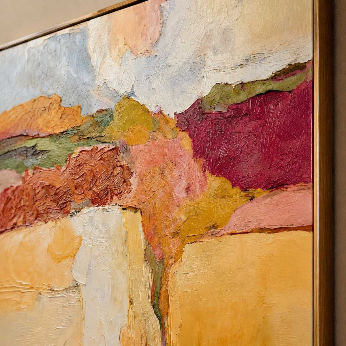 Sunlit Fields Divide oil painting view 6
