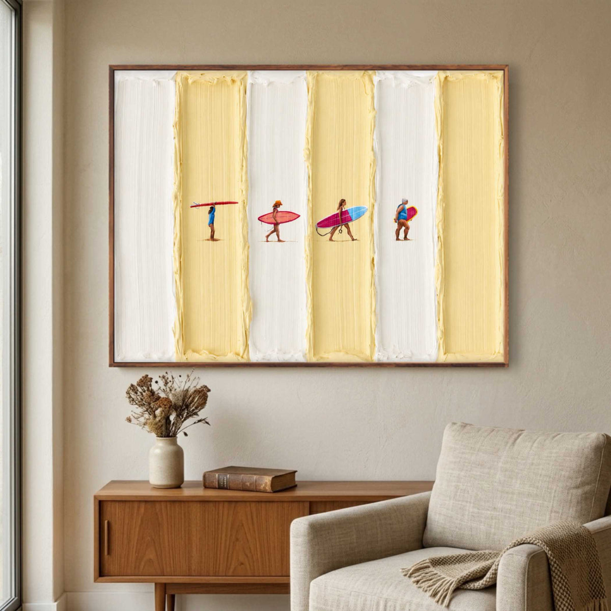 Surfers Cross Morning oil painting view 3