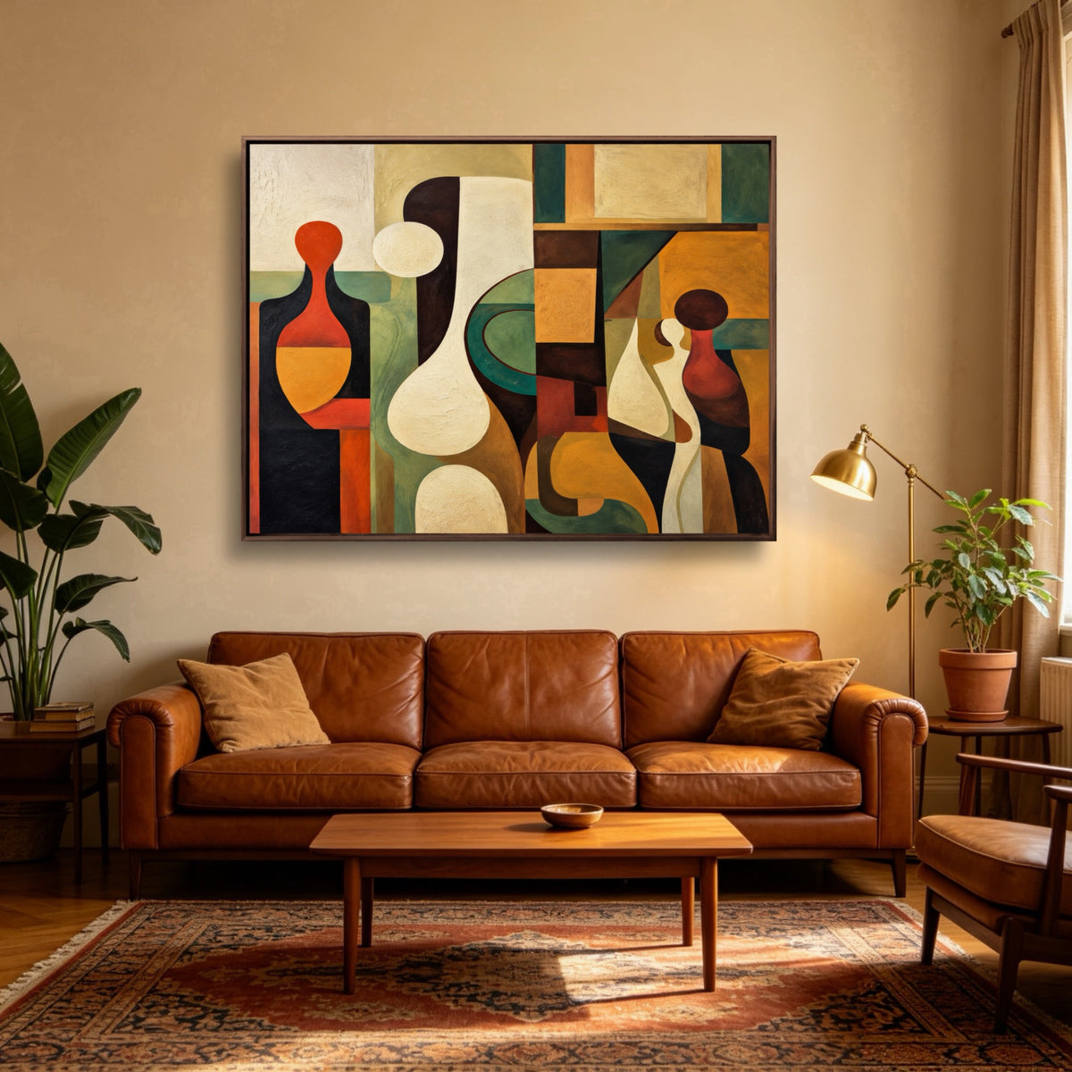 Tabletop Shape Ensemble — horizontal geometric & linear art, view 5