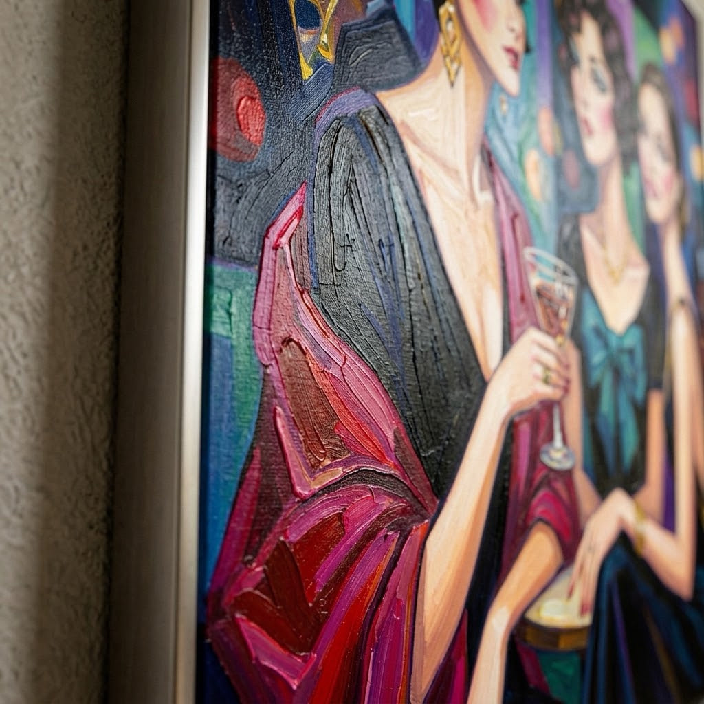 Toasts After Sundown — vertical female figure art, view 6