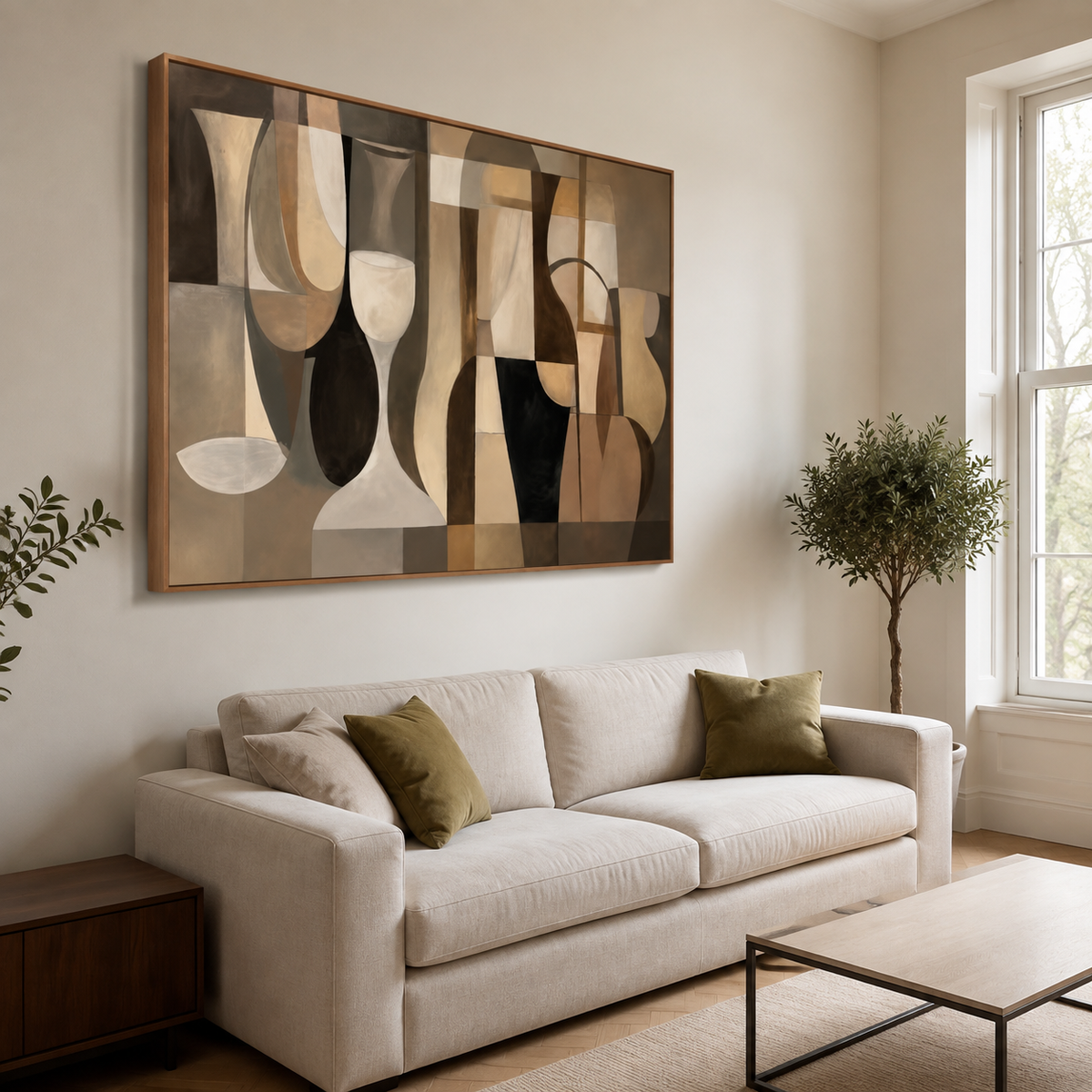 Vessels In Conversation — horizontal geometric & linear art, view 6