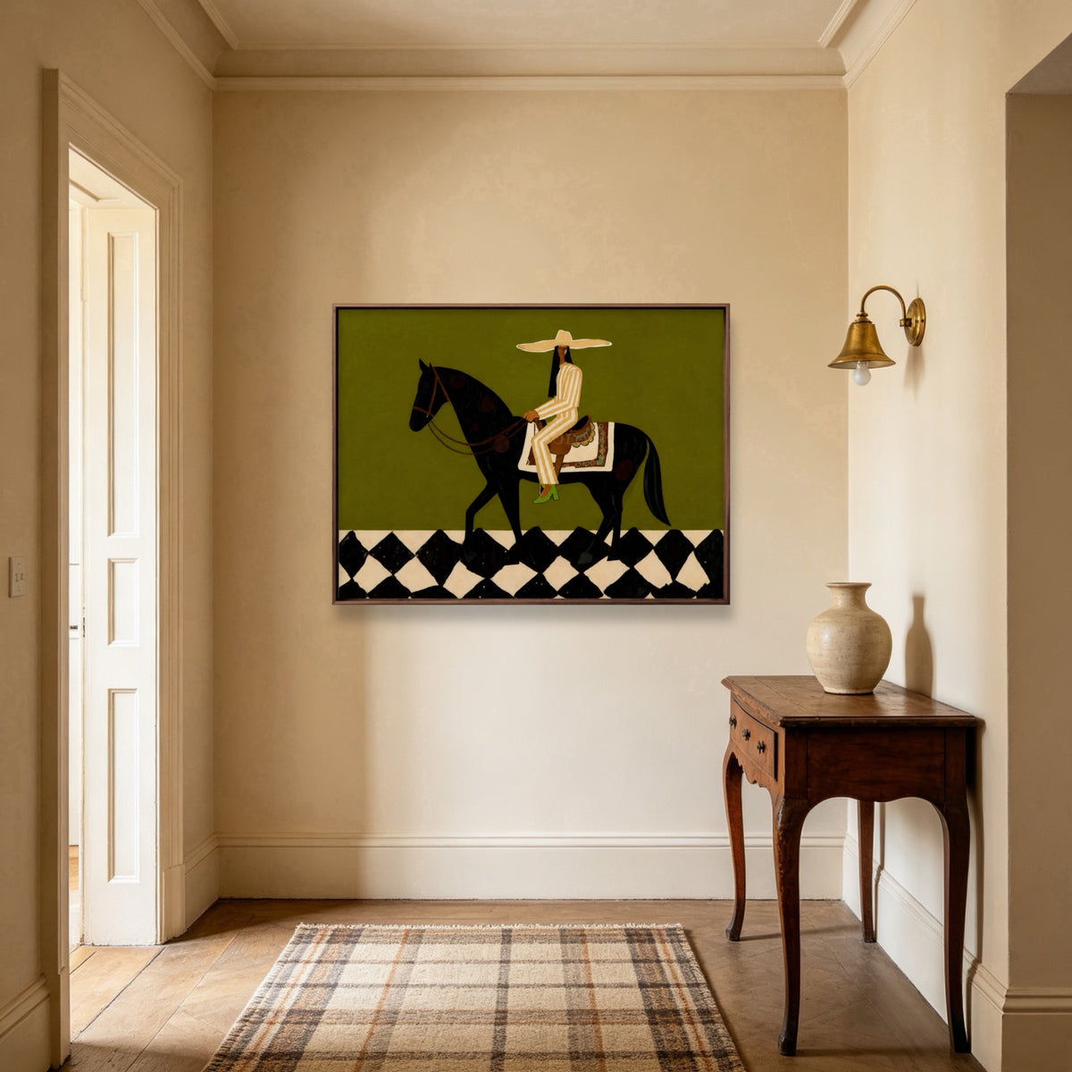Wide Brim Passage oil painting room view 1