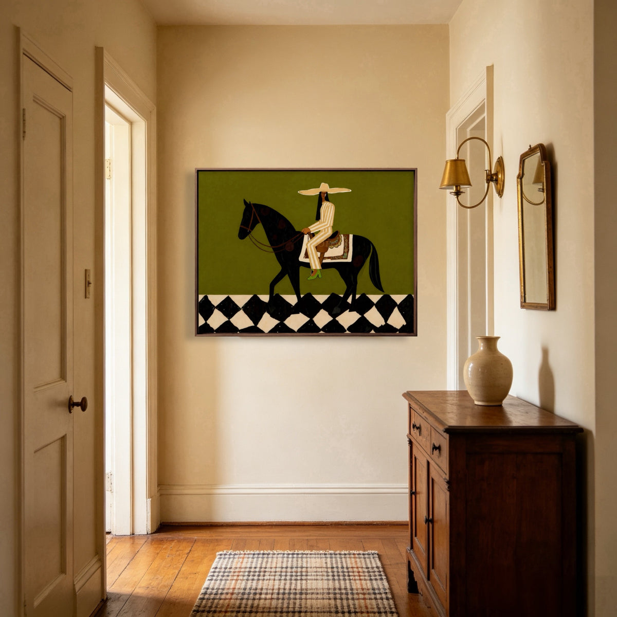 Wide Brim Passage oil painting room view 3