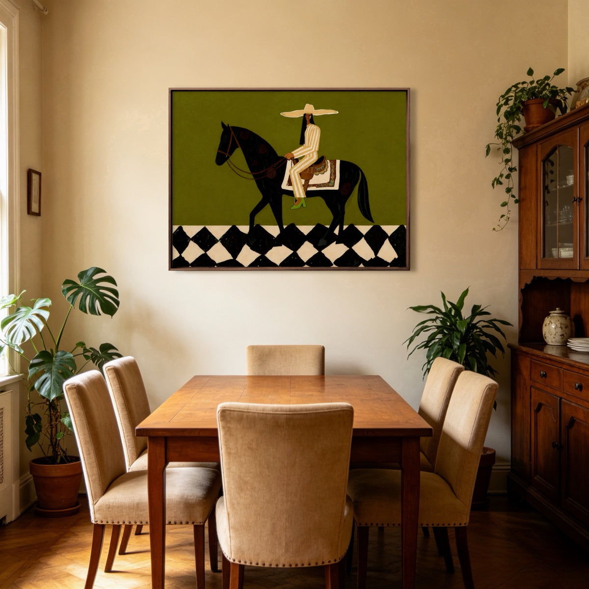 Wide Brim Passage oil painting room view 5