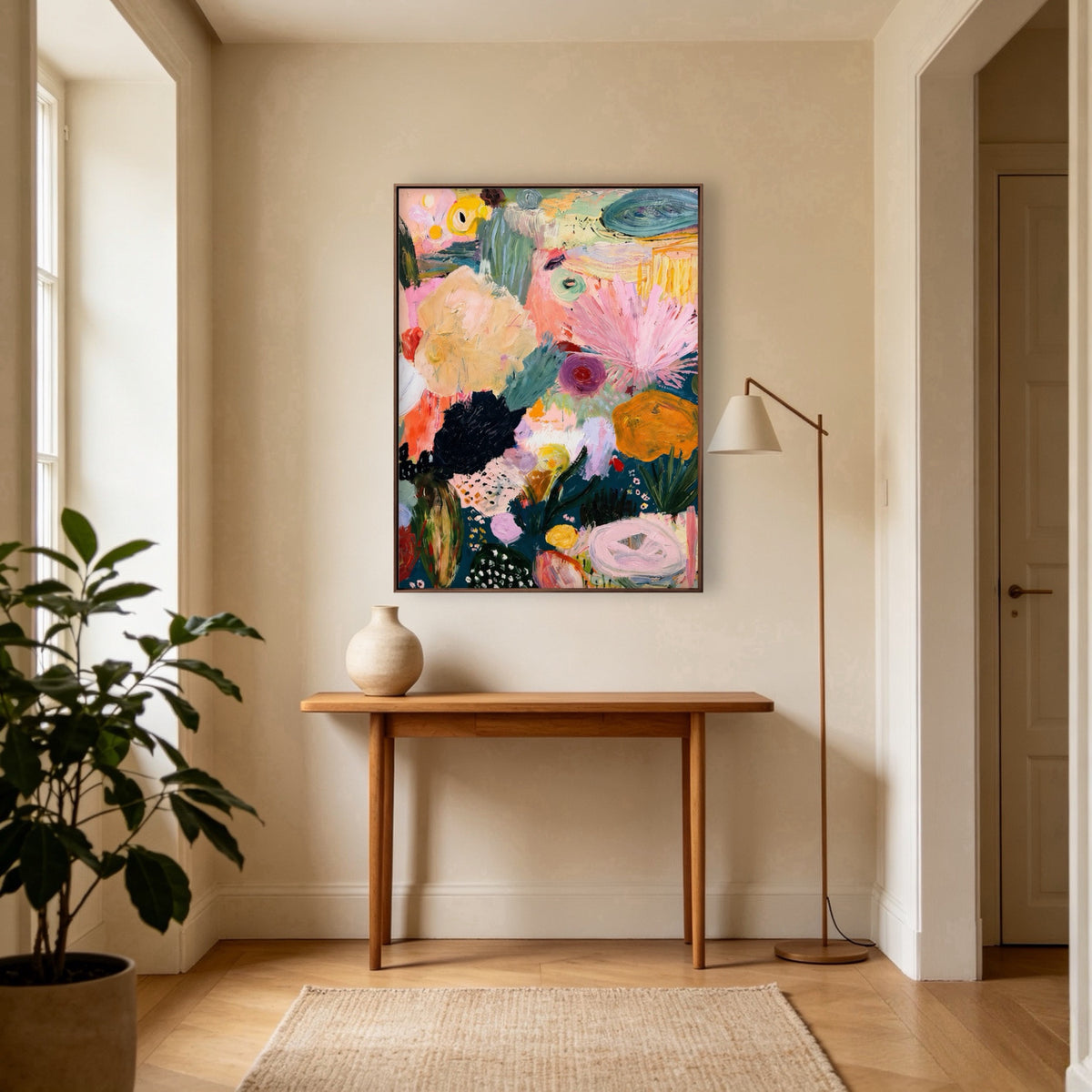 Wildflower Color Study oil painting room view 2