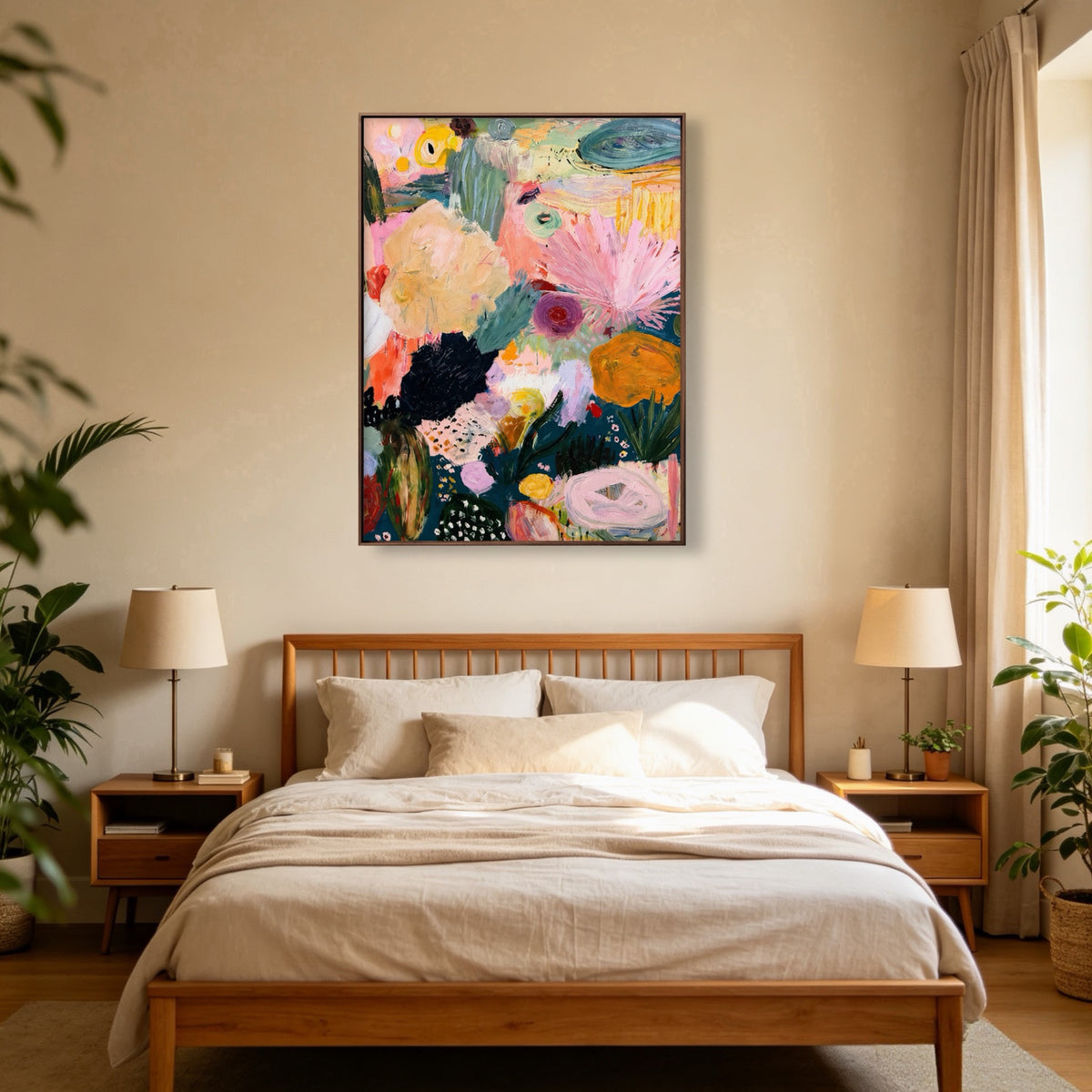 Wildflower Color Study oil painting room view 3