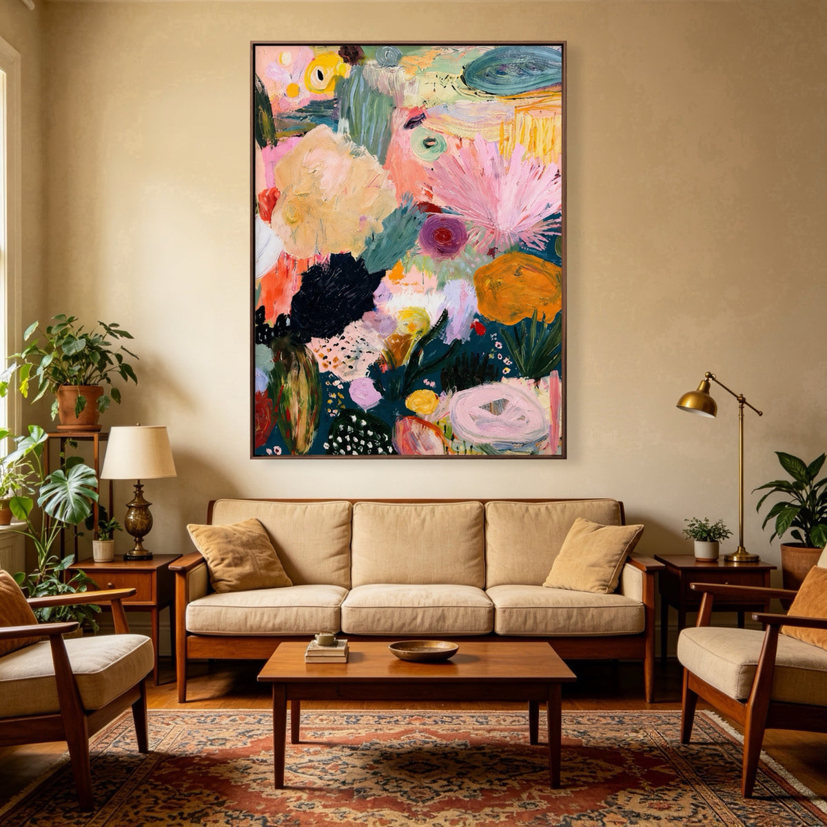 Wildflower Color Study oil painting room view 5